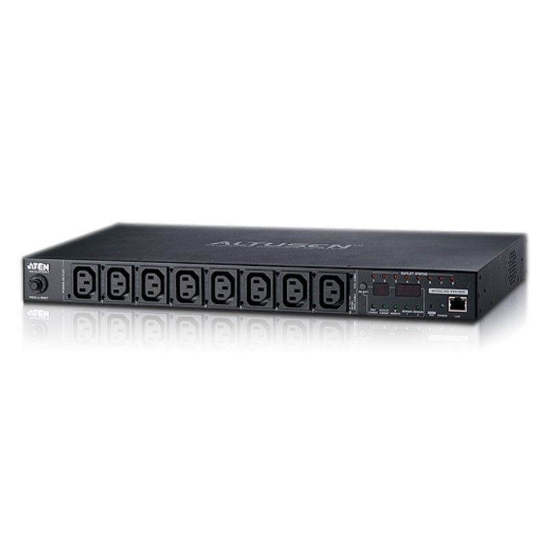 Aten 8-Port 10A Eco Power Distribution Unit - PDU over IP, 1U Rack Mount Design, Control and Monitor Power Status (PE6108G) Aten 8-Port 10A Eco Power Distribution Unit - PDU over IP, 1U Rack Mount Design, Control and Monitor Power Status (PE6108G)